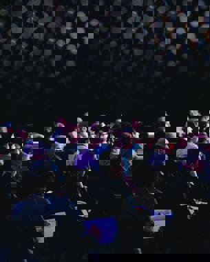 Picture of attendees at a conference.