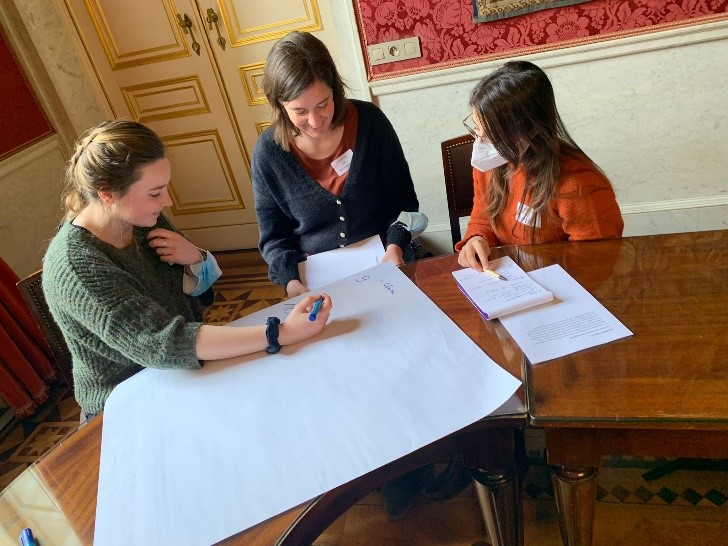 FRDN networkday 2022: attendees divided in groups to discuss OS 